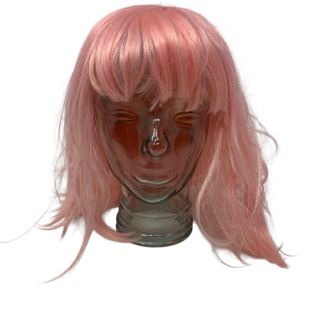 Spirit Halloween Store Pink Costume Wig One Size